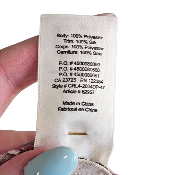 Wilfred Aritzia Off White Red Pink Floral Blouse Sz S - Picture 7 of 8